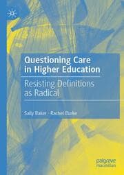 Cover von Questioning Care in Higher Education