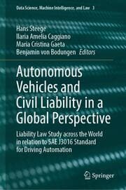 Cover von Autonomous Vehicles and Civil Liability in a Global Perspective