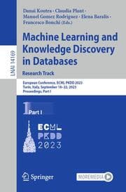 Cover von Machine Learning and Knowledge Discovery in Databases: Research Track