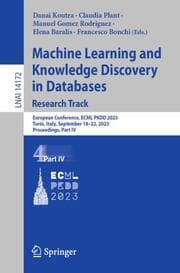 Cover von Machine Learning and Knowledge Discovery in Databases: Research Track