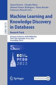 Cover von Machine Learning and Knowledge Discovery in Databases: Research Track