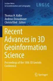 Cover von Recent Advances in 3D Geoinformation Science