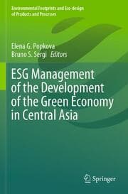 Cover von ESG Management of the Development of the Green Economy in Central Asia