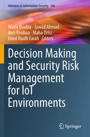 Cover von Decision Making and Security Risk Management for IoT Environments