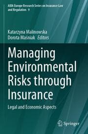 Cover von Managing Environmental Risks through Insurance