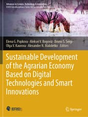 Cover von Sustainable Development of the Agrarian Economy Based on Digital Technologies and Smart Innovations