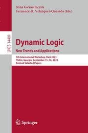 Cover von Dynamic Logic. New Trends and Applications
