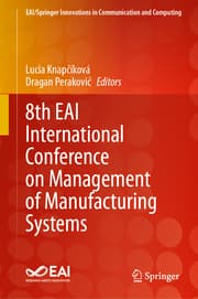 Cover von 8th EAI International Conference on Management of Manufacturing Systems