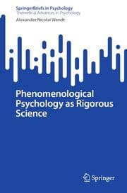 Cover von Phenomenological Psychology as Rigorous Science