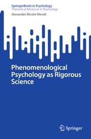 Cover von Phenomenological Psychology as Rigorous Science