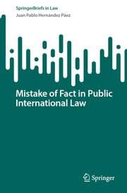 Cover von Mistake of Fact in Public International Law