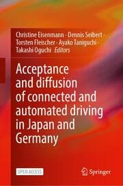 Cover von Acceptance and Diffusion of Connected and Automated Driving in Japan and Germany