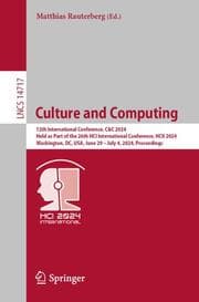 Cover von Culture and Computing
