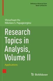 Cover von Research Topics in Analysis, Volume II