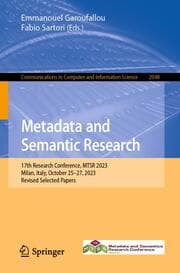 Cover von Metadata and Semantic Research