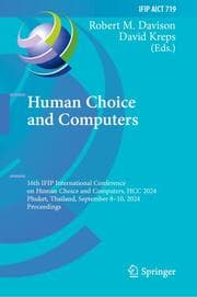 Cover von Human Choice and Computers