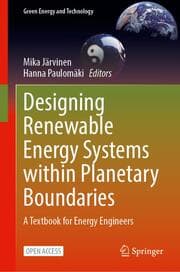 Cover von Designing Renewable Energy Systems within Planetary Boundaries