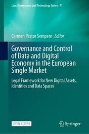 Cover von Governance and Control of Data and Digital Economy in the European Single Market