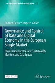 Cover von Governance and Control of Data and Digital Economy in the European Single Market