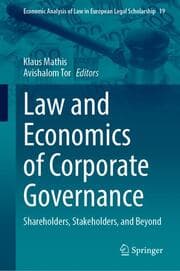 Cover von Law and Economics of Corporate Governance