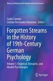 Cover von Forgotten Streams in the History of 19th-Century German Psychology