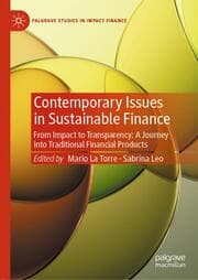 Cover von Contemporary Issues in Sustainable Finance