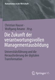 Cover von Die Zukunft der verantwortungsvollen Managementausbildung