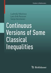 Cover von Continuous Versions of Some Classical Inequalities