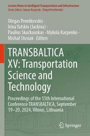 Cover von TRANSBALTICA XV: Transportation Science and Technology