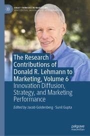 Cover von The Research Contributions of Donald R. Lehmann to Marketing, Volume 6