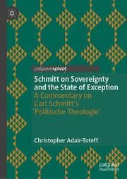Cover von Schmitt on Sovereignty and the State of Exception