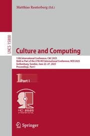 Cover von Culture and Computing