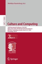 Cover von Culture and Computing