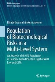 Cover von Regulation of Biotechnological Risks in a Multi-Level System