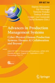 Cover von Advances in Production Management Systems. Cyber-Physical-Human Production Systems: Human-AI Collaboration and Beyond