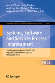 Cover von Systems, Software and Services Process Improvement