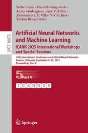 Cover von Artificial Neural Networks and Machine Learning. ICANN 2025 International Workshops and Special Sessions