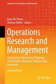 Cover von Operations Research and Management