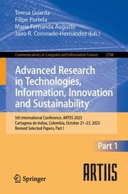 Cover von Advanced Research in Technologies, Information, Innovation and Sustainability