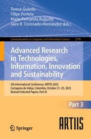 Cover von Advanced Research in Technologies, Information, Innovation and Sustainability
