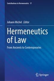 Cover von Hermeneutics of Law