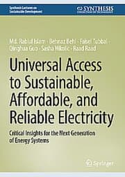 Cover von Universal Access to Sustainable, Affordable, and Reliable Electricity
