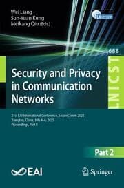 Cover von Security and Privacy in Communication Networks