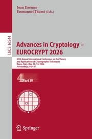 Cover von Advances in Cryptology - EUROCRYPT 2026