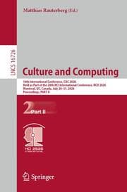 Cover von Culture and Computing