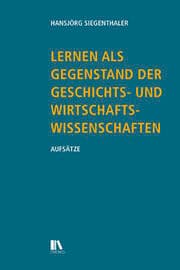 Cover von Lernen als Gegenstand der Geschichts- und Wirtschaftswissenschaften