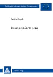 Cover von Proust selon Sainte-Beuve
