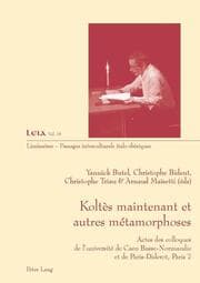 Cover von Koltès maintenant et autres métamorphoses