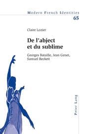 Cover von De labject et du sublime