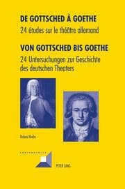 Cover von De Gottsched à Goethe- Von Gottsched bis Goethe